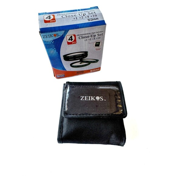 Zeikos Lens Filter Set 62mm Close-Up 4pcs. +1, +2, +4. +10 With Case - Picture 8 of 8